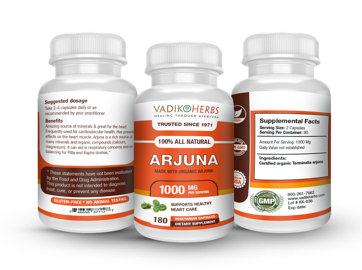 Arjuna Bark Capsules - Vadik Herbs