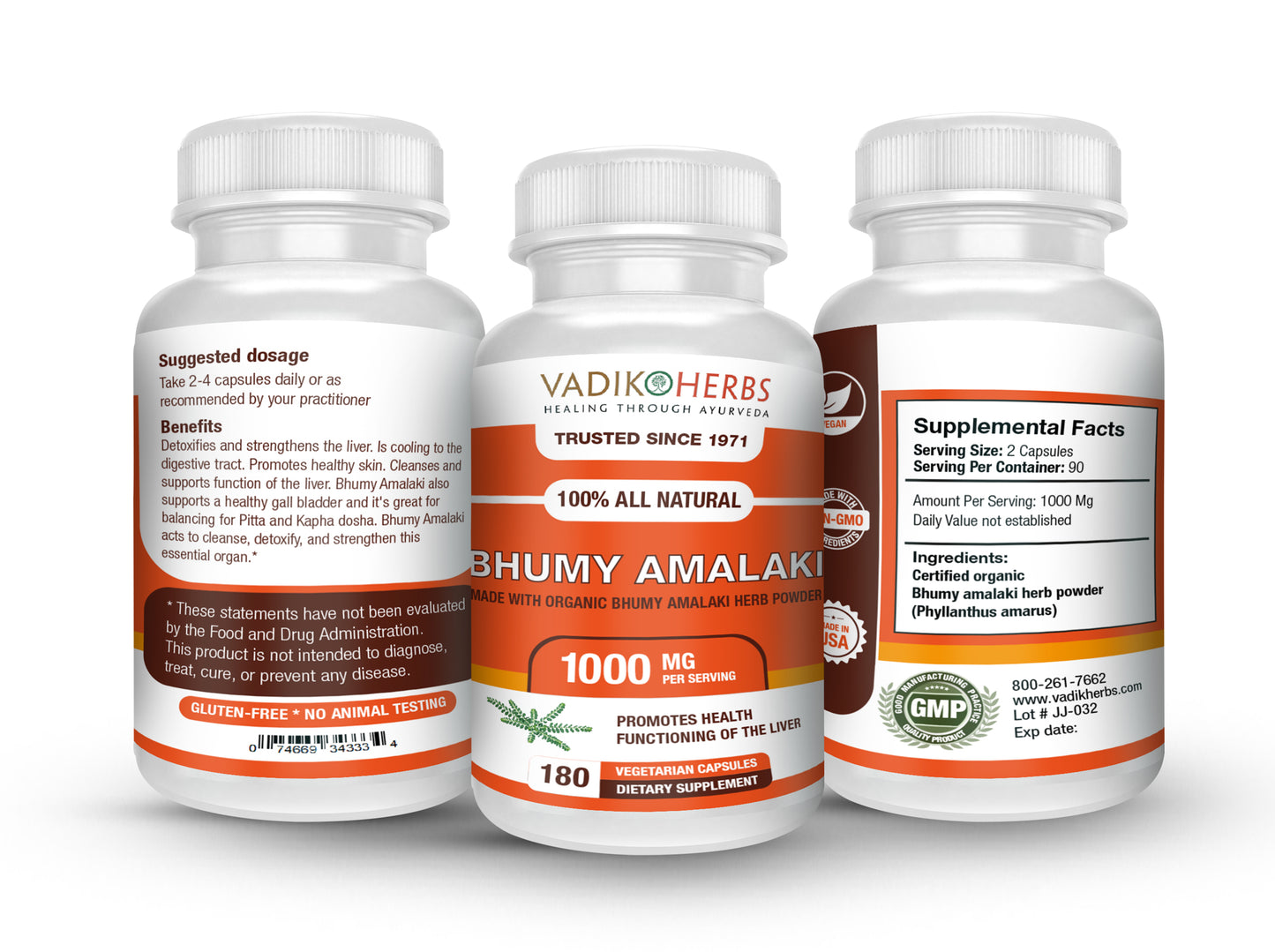 BHUMY AMALAKI HERB CAPSULES - Vadik Herbs