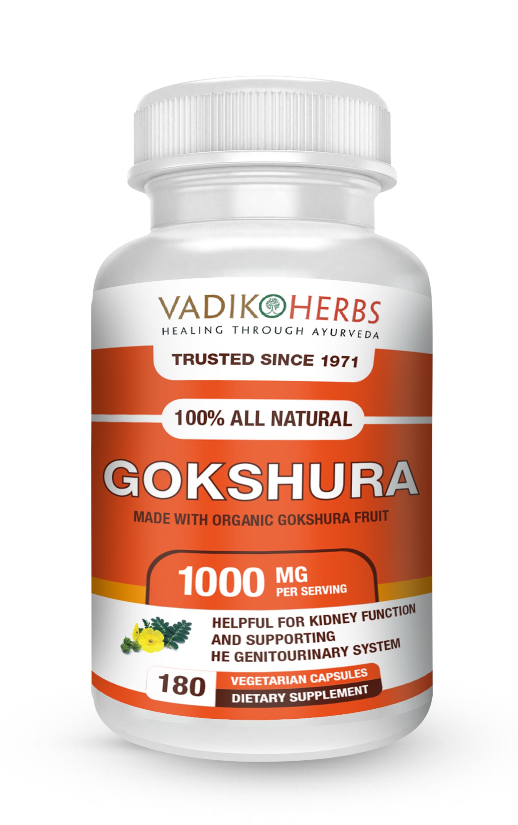 GOKSHURA FRUIT CAPSULES - Vadik Herbs