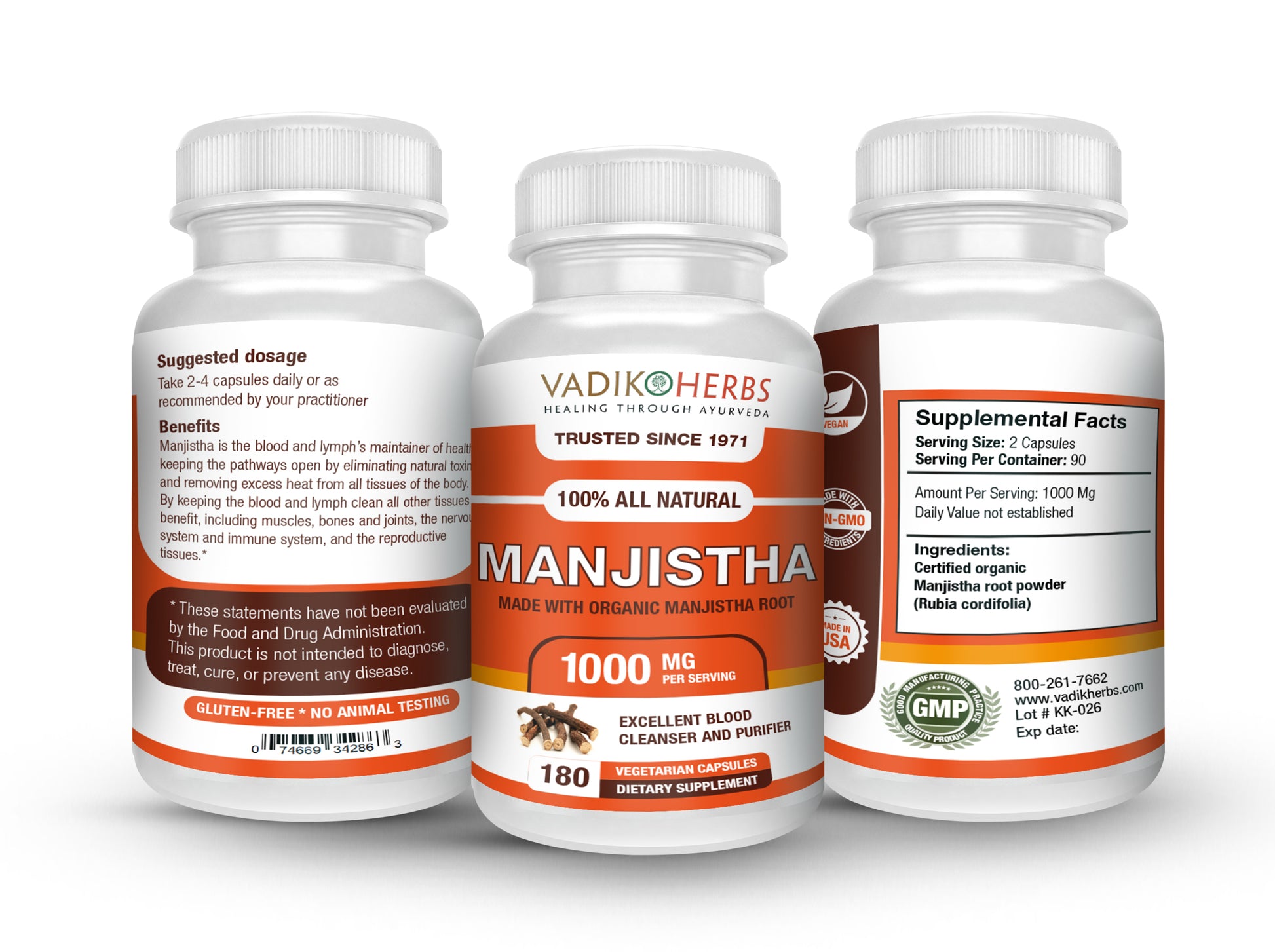 MANJISTHA CAPSULES - Vadik Herbs