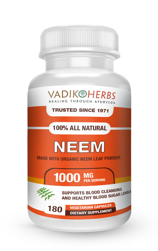 NEEM LEAF CAPSULES - Vadik Herbs