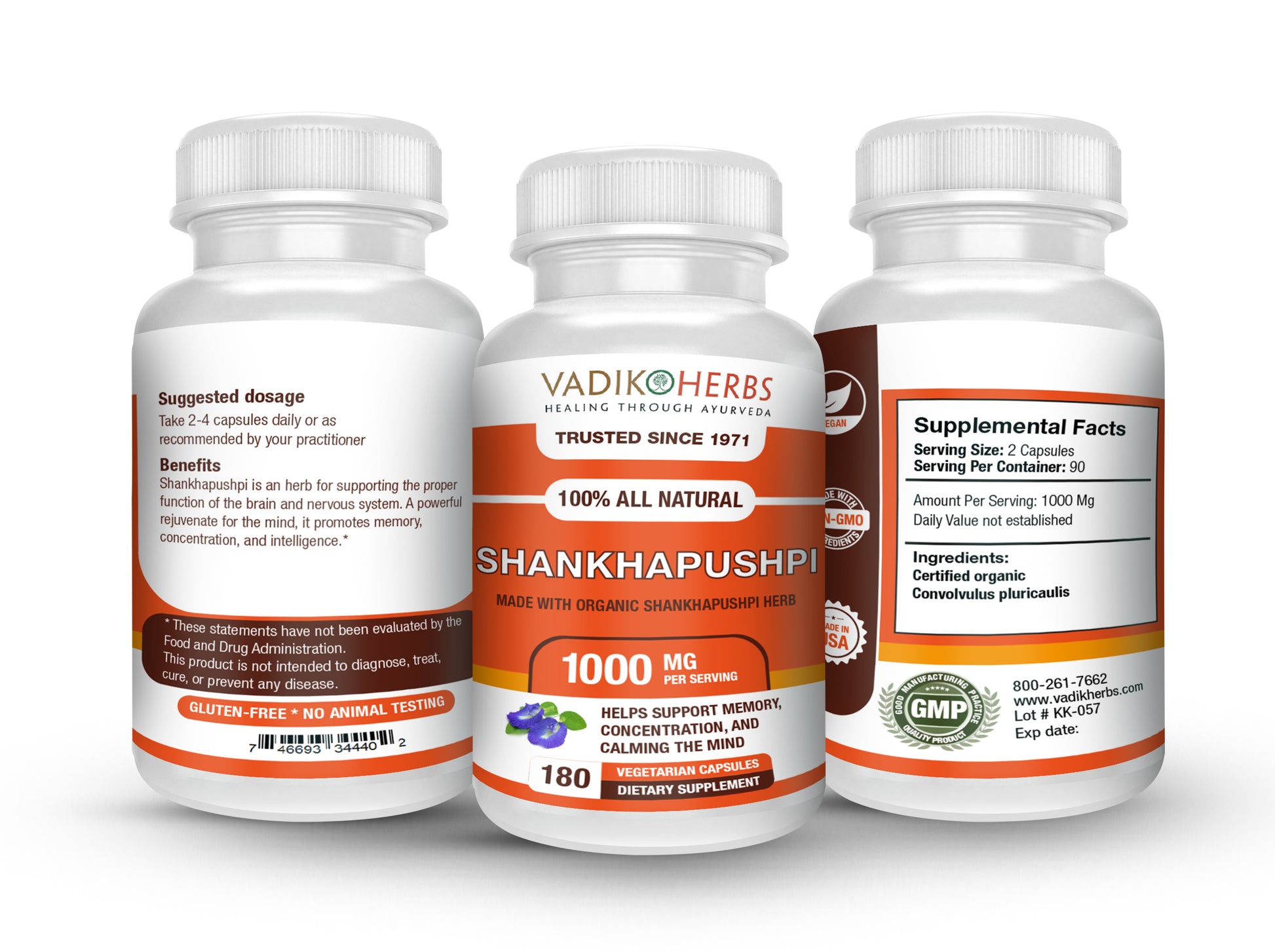 SHANKHAPUSHPI CAPSULES - Vadik Herbs