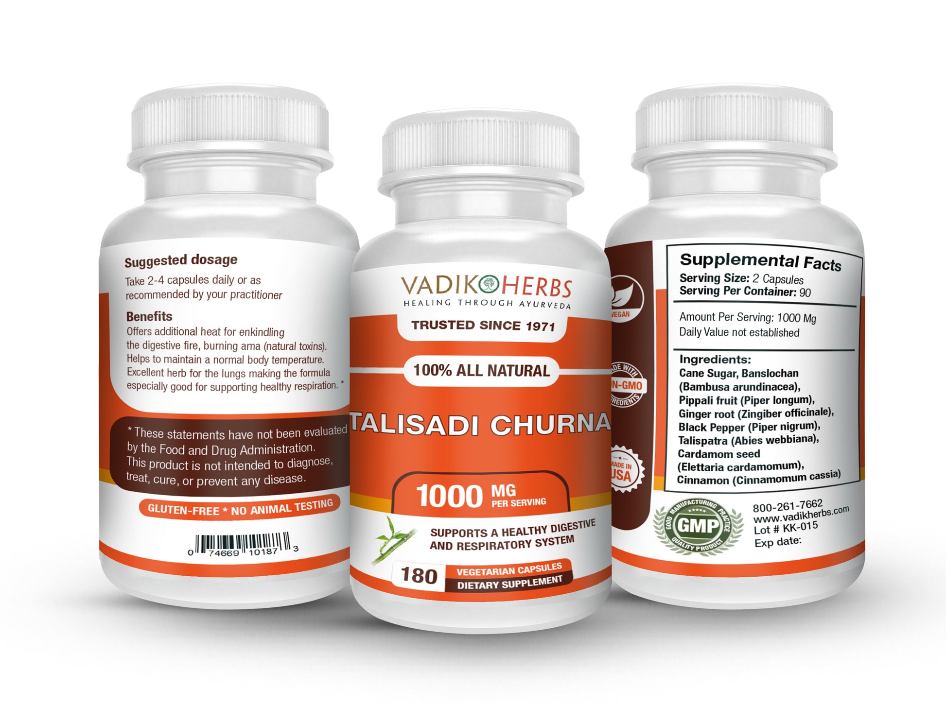 TALISADI CHURNA CAPSULES - Vadik Herbs