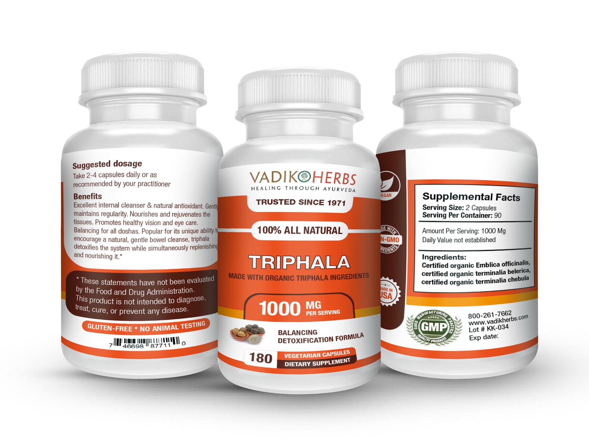 TRIPHALA CAPSULES - Vadik Herbs