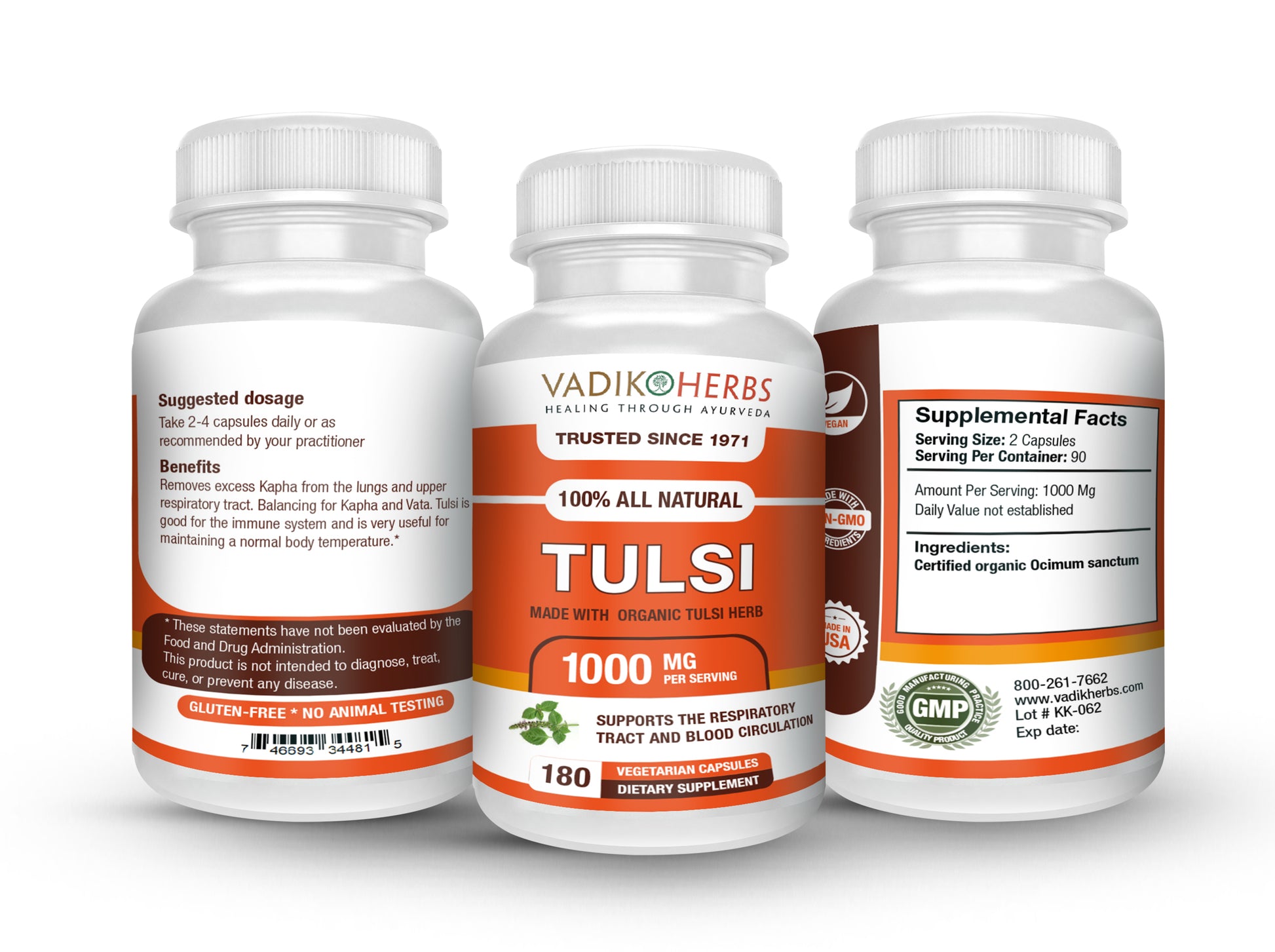 TULSI HERB CAPSULES - Vadik Herbs