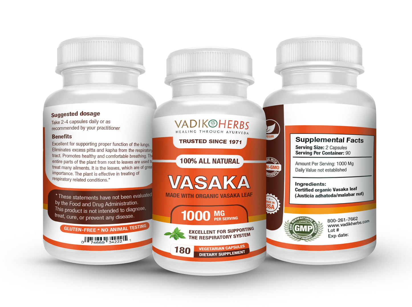 VASAKA CAPSULES - Vadik Herbs