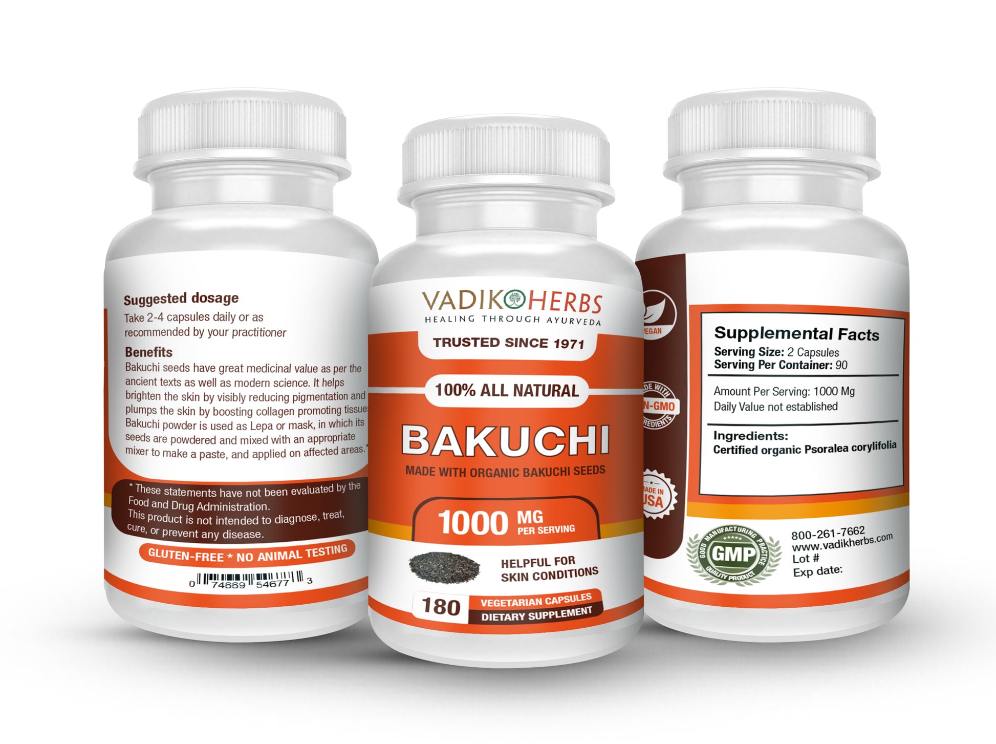 BAKUCHI CAPSULES - Vadik Herbs