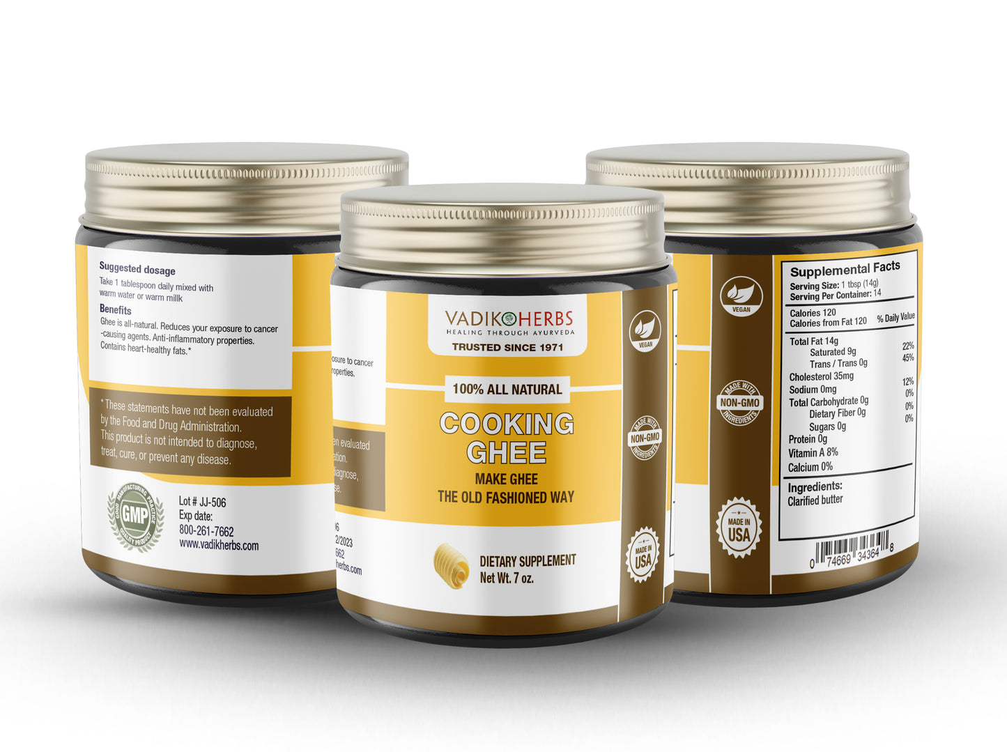 Cooking Ghee Butter (7oz) - Vadik Herbs