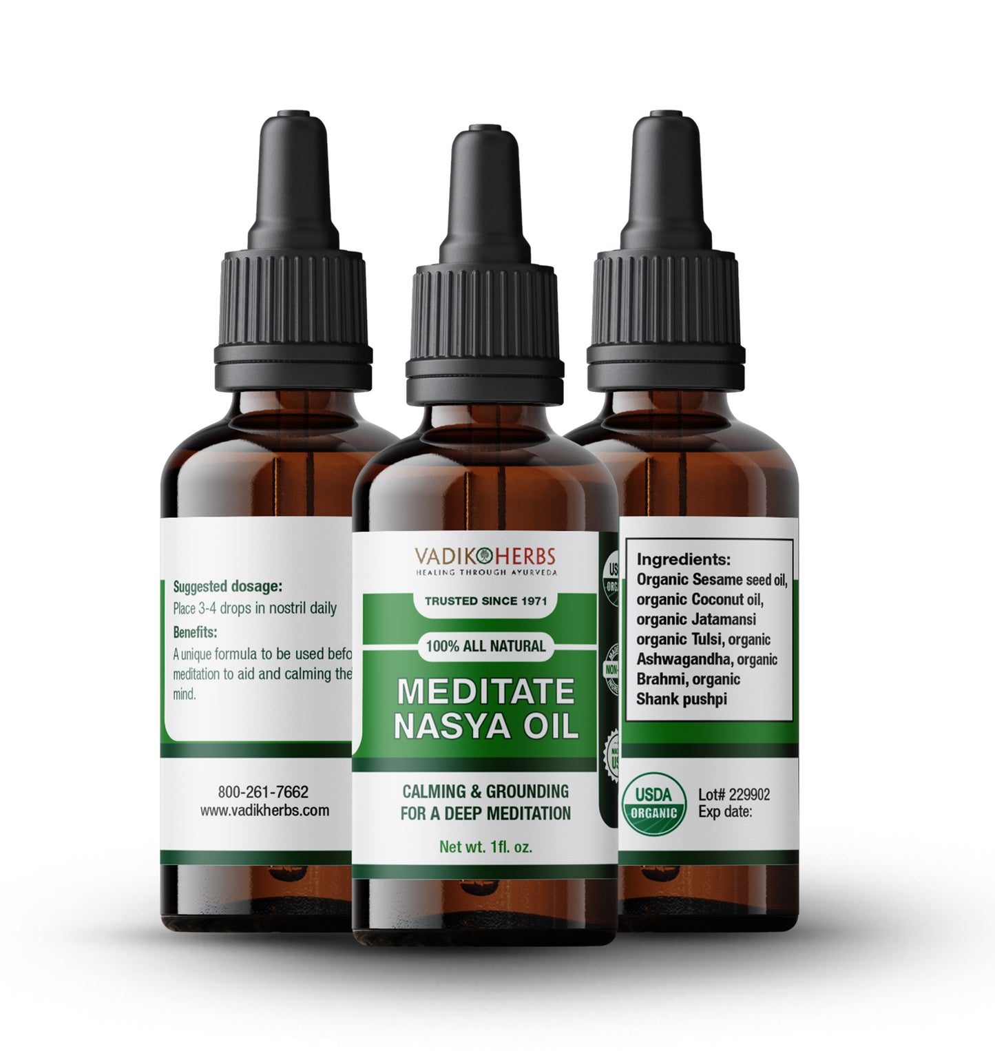 Meditate Nasya Oil - Vadik Herbs