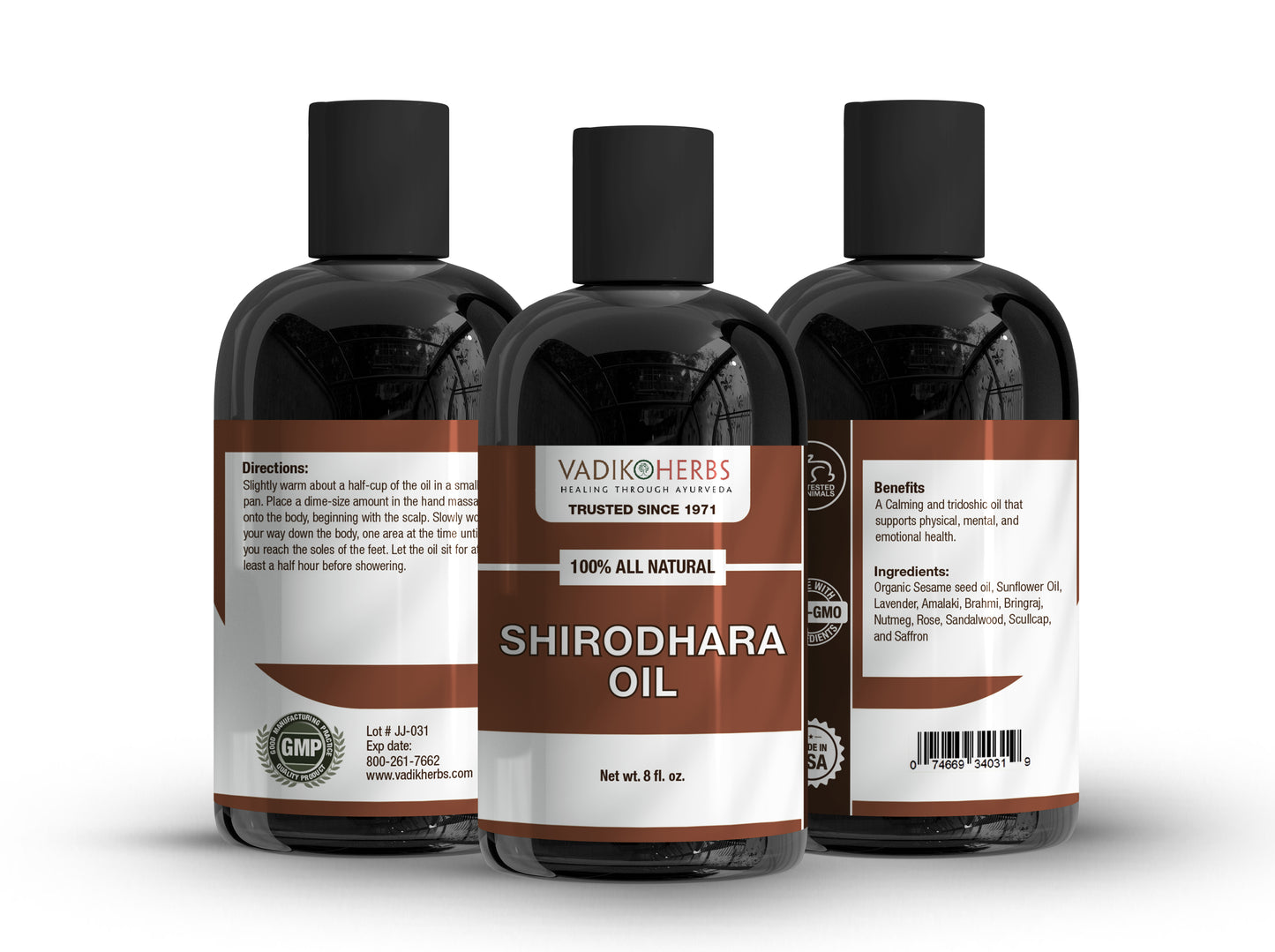 Shirodhara Oil - Vadik Herbs