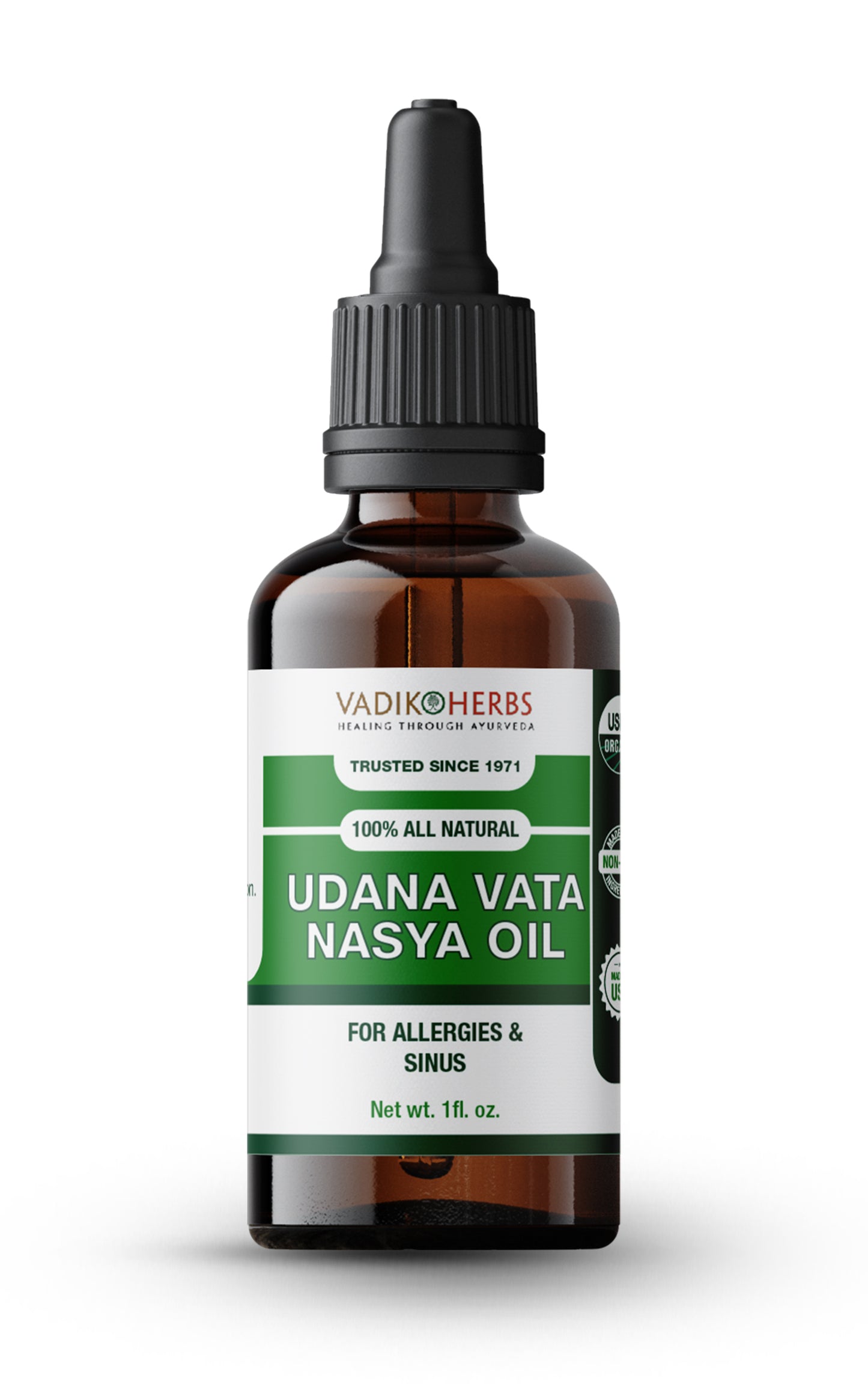 Nasya Oil (Udana Vata) ~for allergies & sinus~ - Vadik Herbs