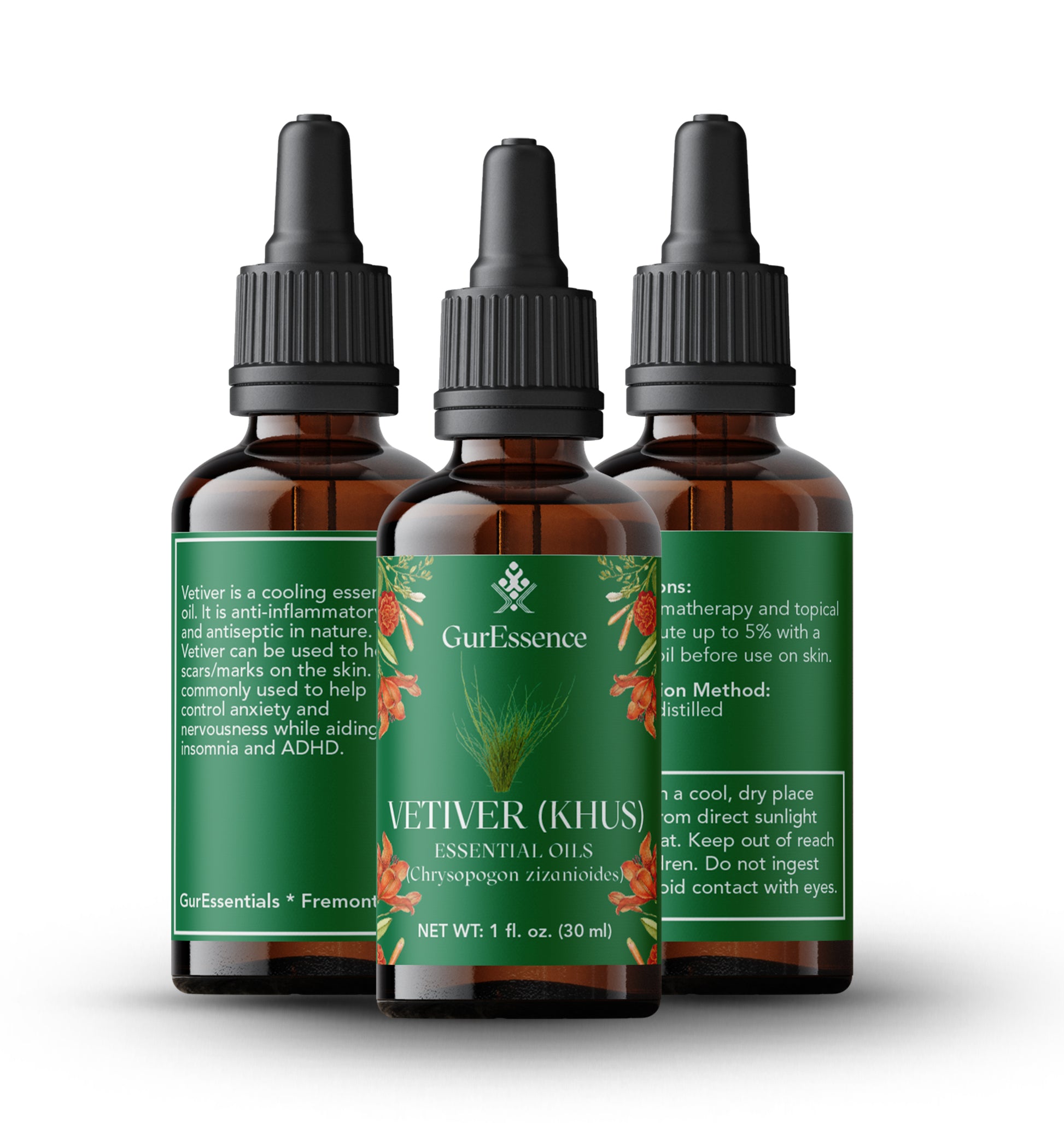 Vetiver (Khus) Essential Oil - Vadik Herbs