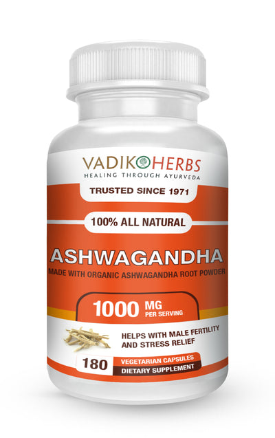 ASHWAGANDHA ROOT CAPSULES - Vadik Herbs