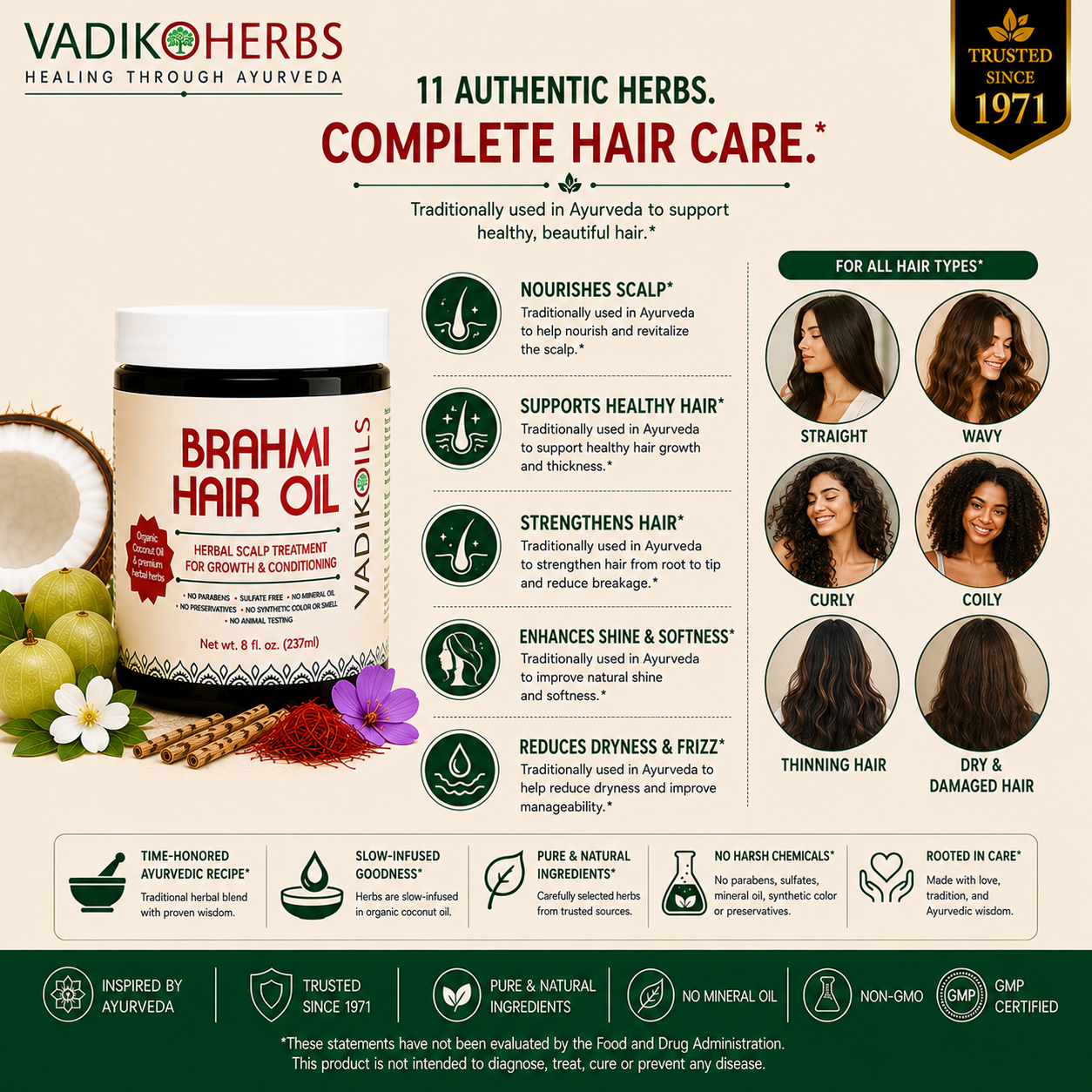 Brahmi Hair Oil (Growth and Conditioning)