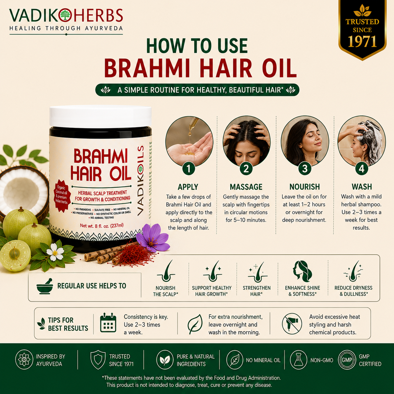 Brahmi Hair Oil (Growth and Conditioning)